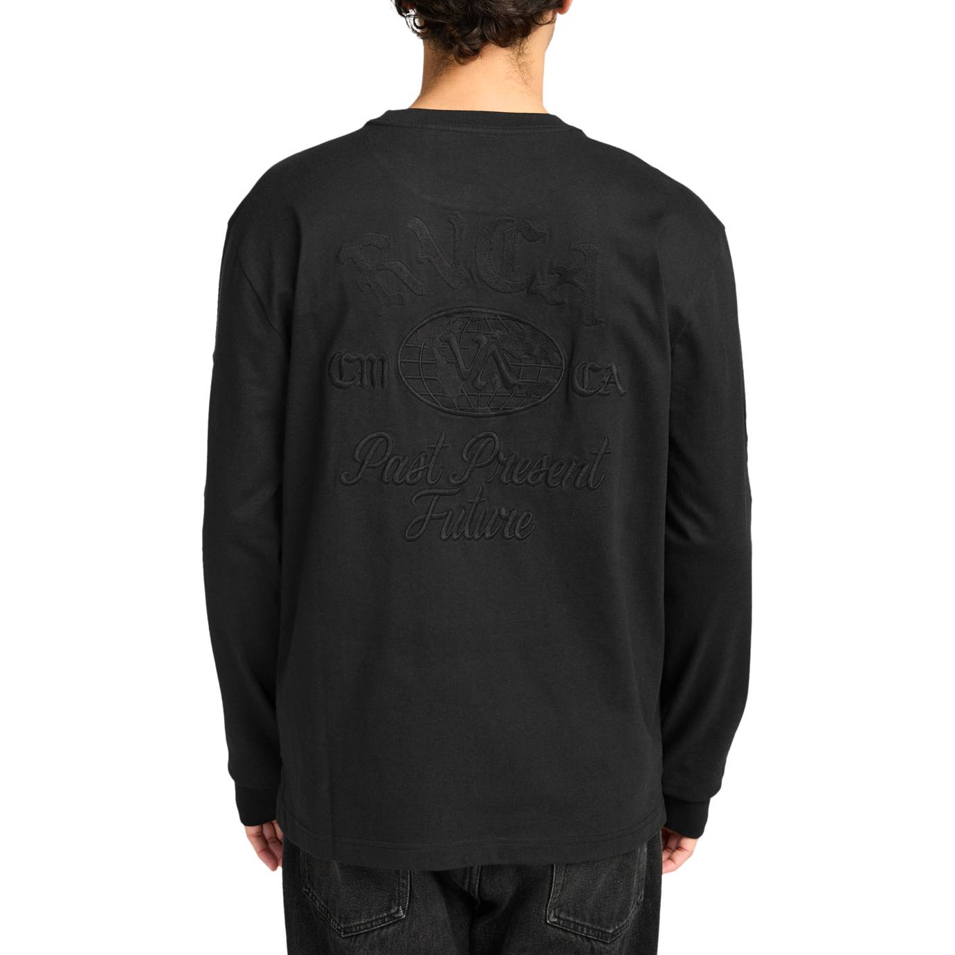 Camiseta Manga Larga RVCA Worldwide Black