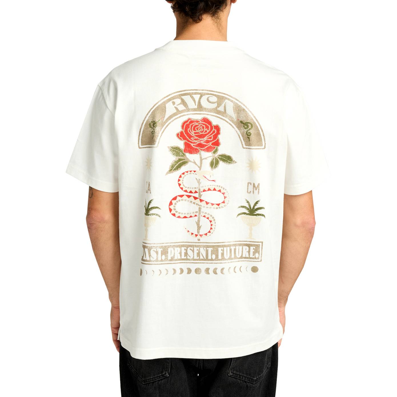 Camiseta RVCA Roses Poster Salt