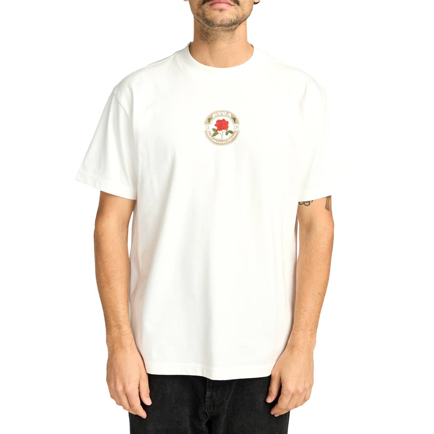 Camiseta RVCA Roses Poster Salt