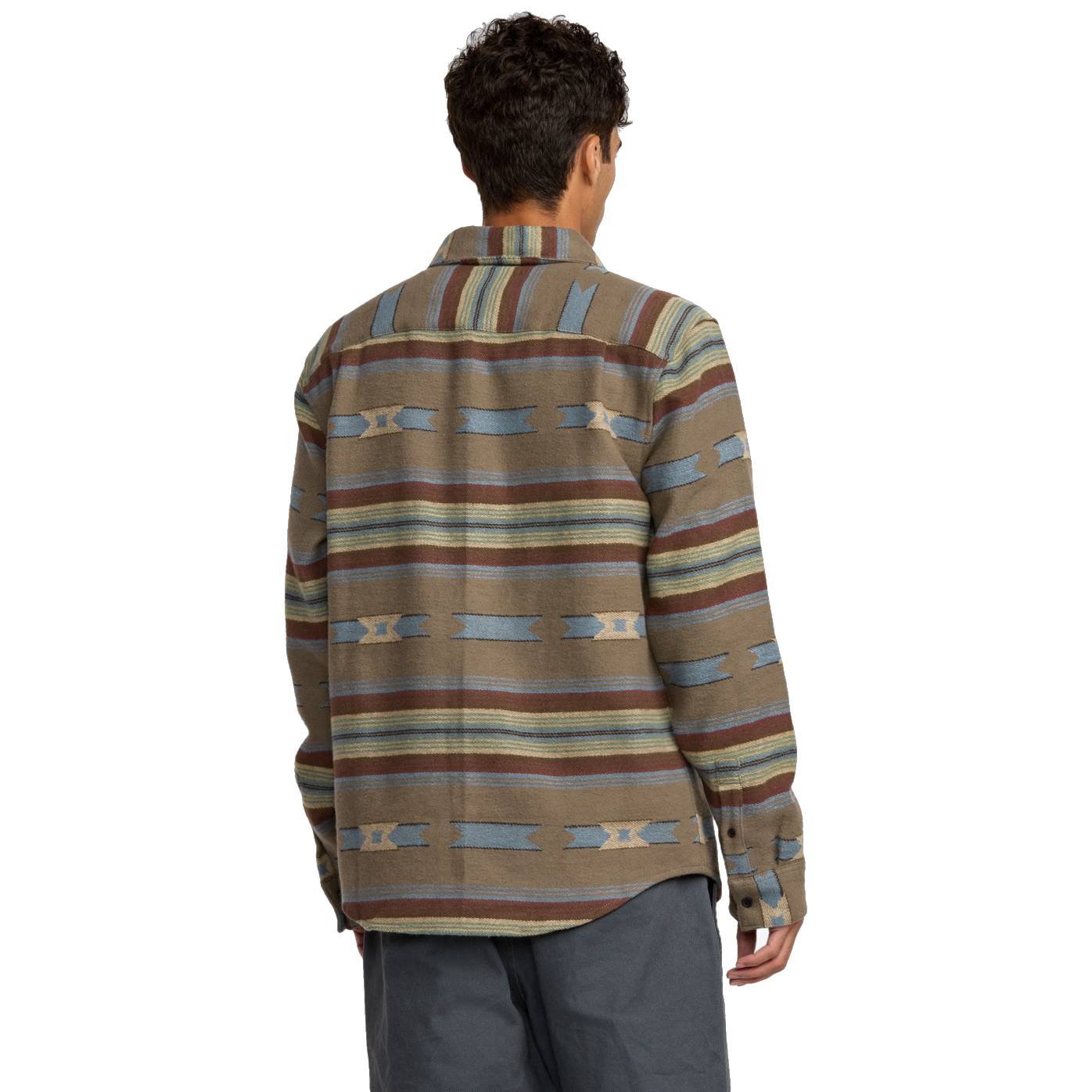 Camisa Manga Larga RVCA Dayshift Blanket Flannel Mushroom