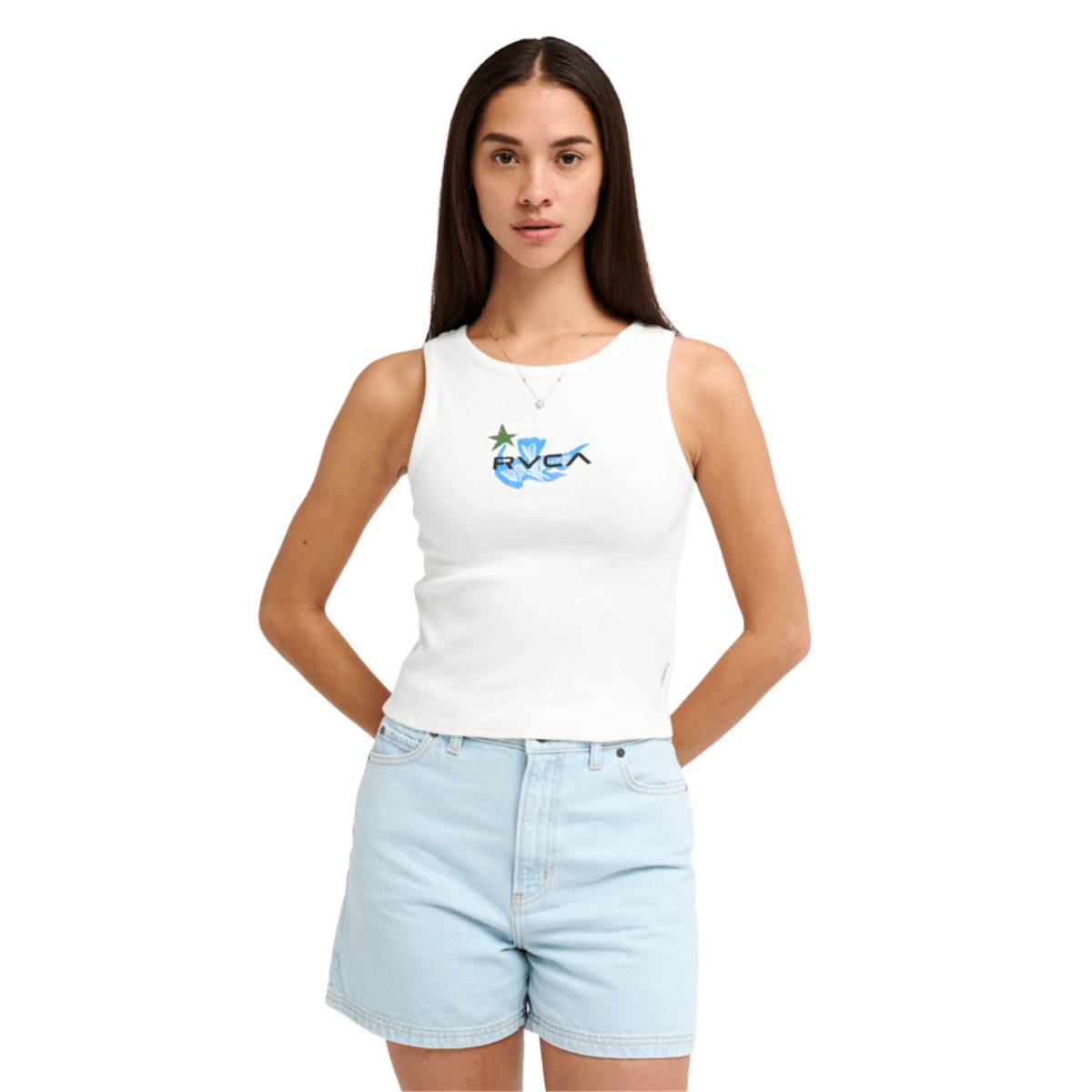 Camiseta RVCA AF Bird Logo Cloud Dancer