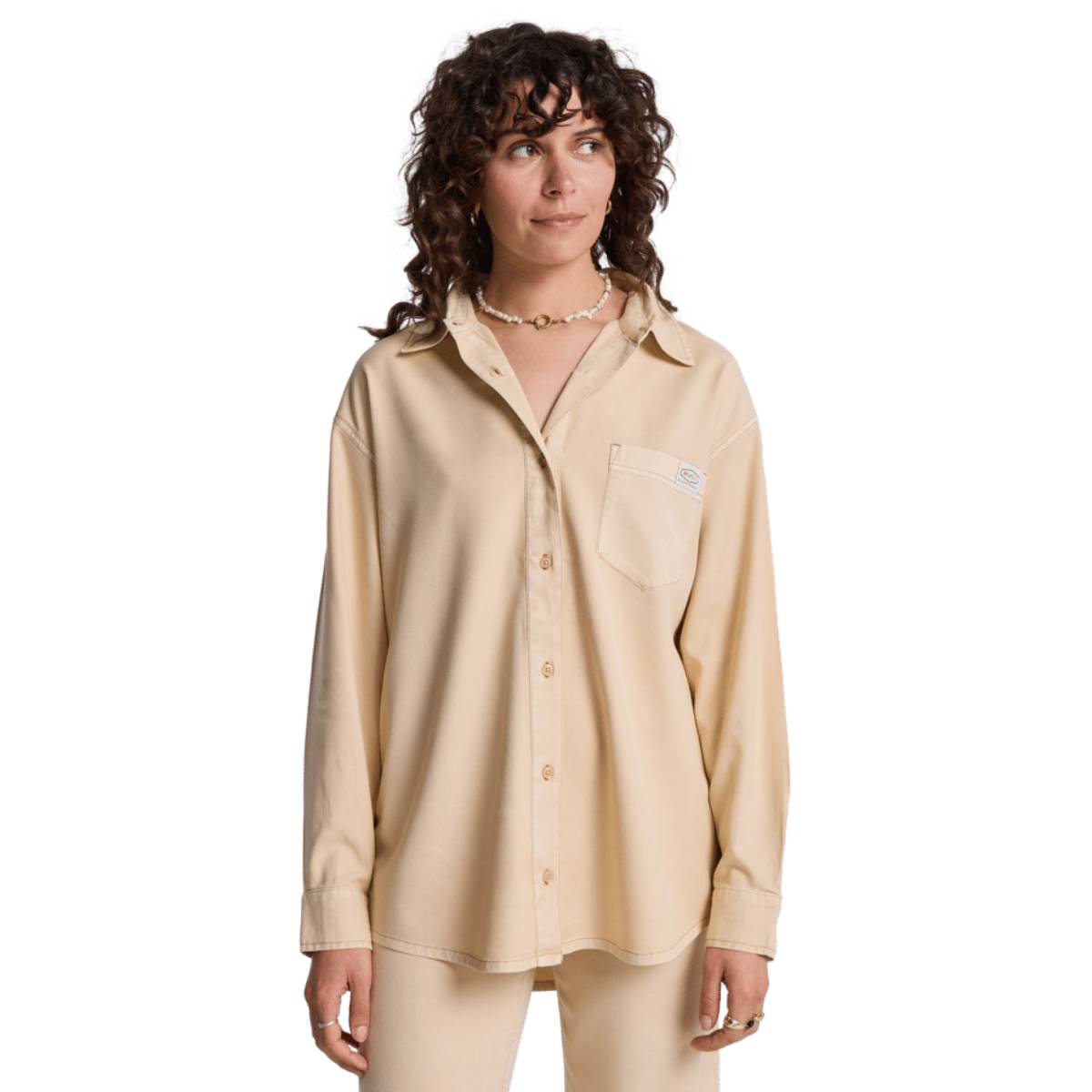 Camisa RVCA Showdown Hazelnut