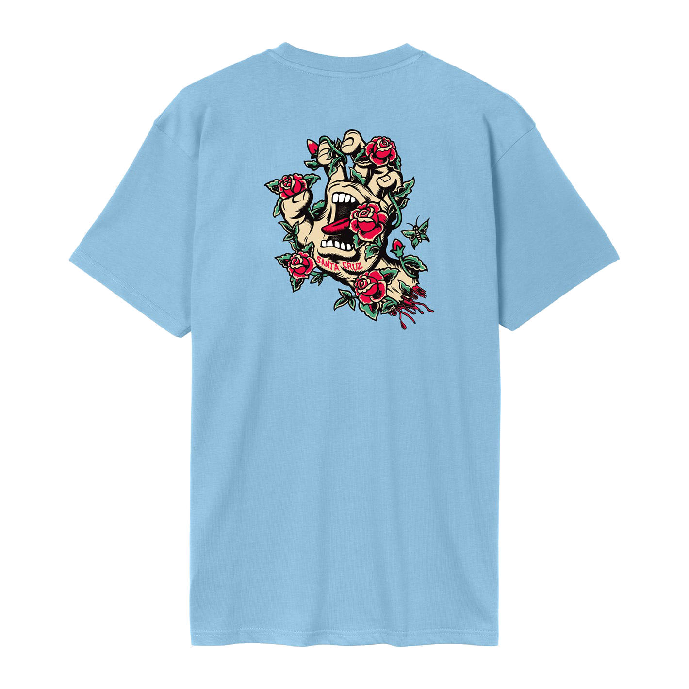 Camiseta Santa Cruz mano gritando