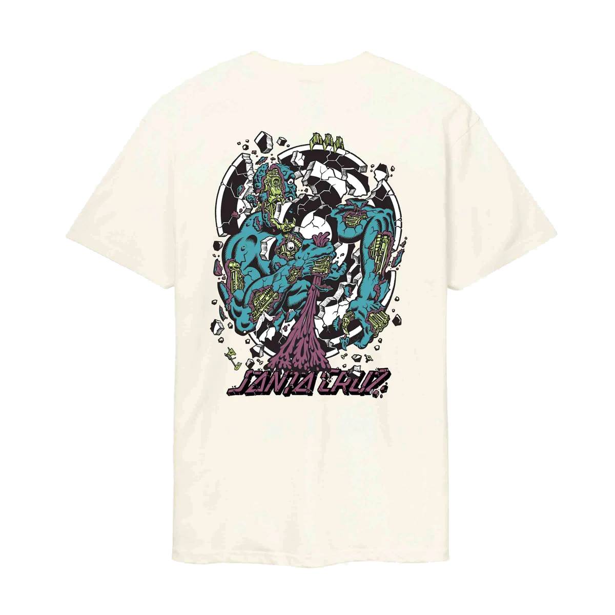 Camiseta Santa Cruz Roskopp Dissect Strip Unbleached Cotton