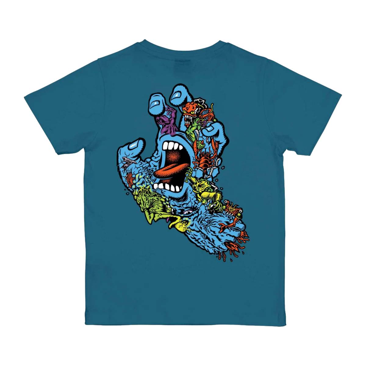 Camiseta Santa Cruz Roskopp Screaming Five Teal Niño