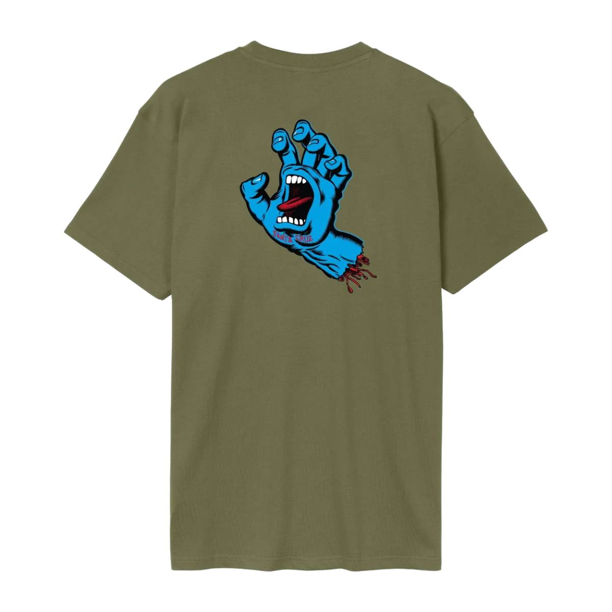 Camiseta Santa Cruz Screaming Hand Chest Deep Olive