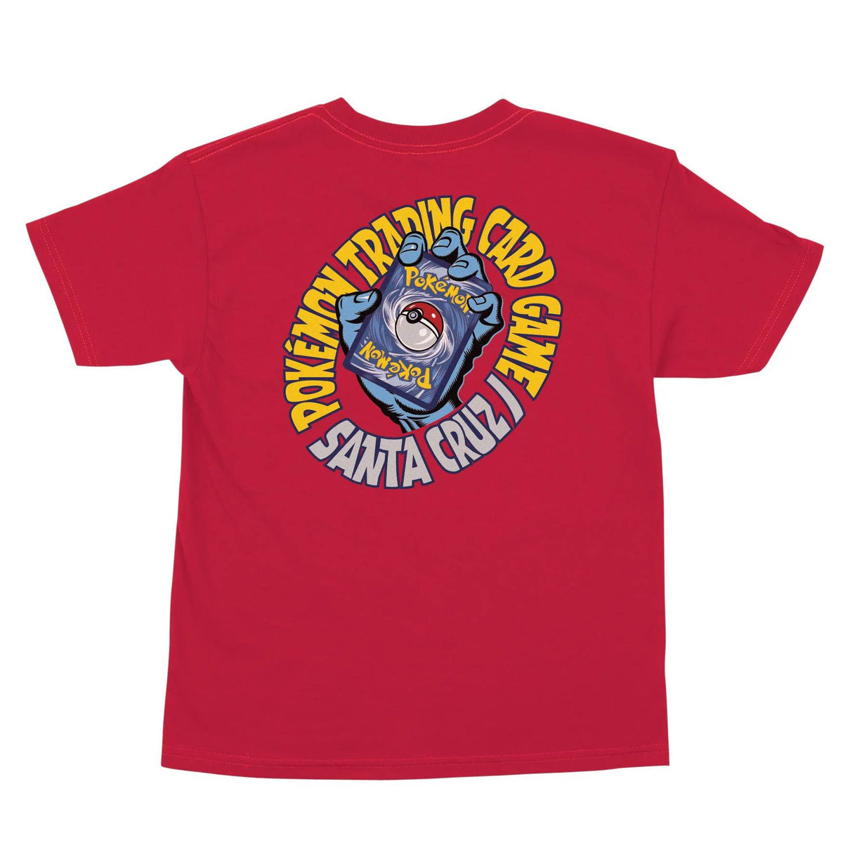 Camiseta Santa Cruz X Pokémon TCG Hand Red Niño