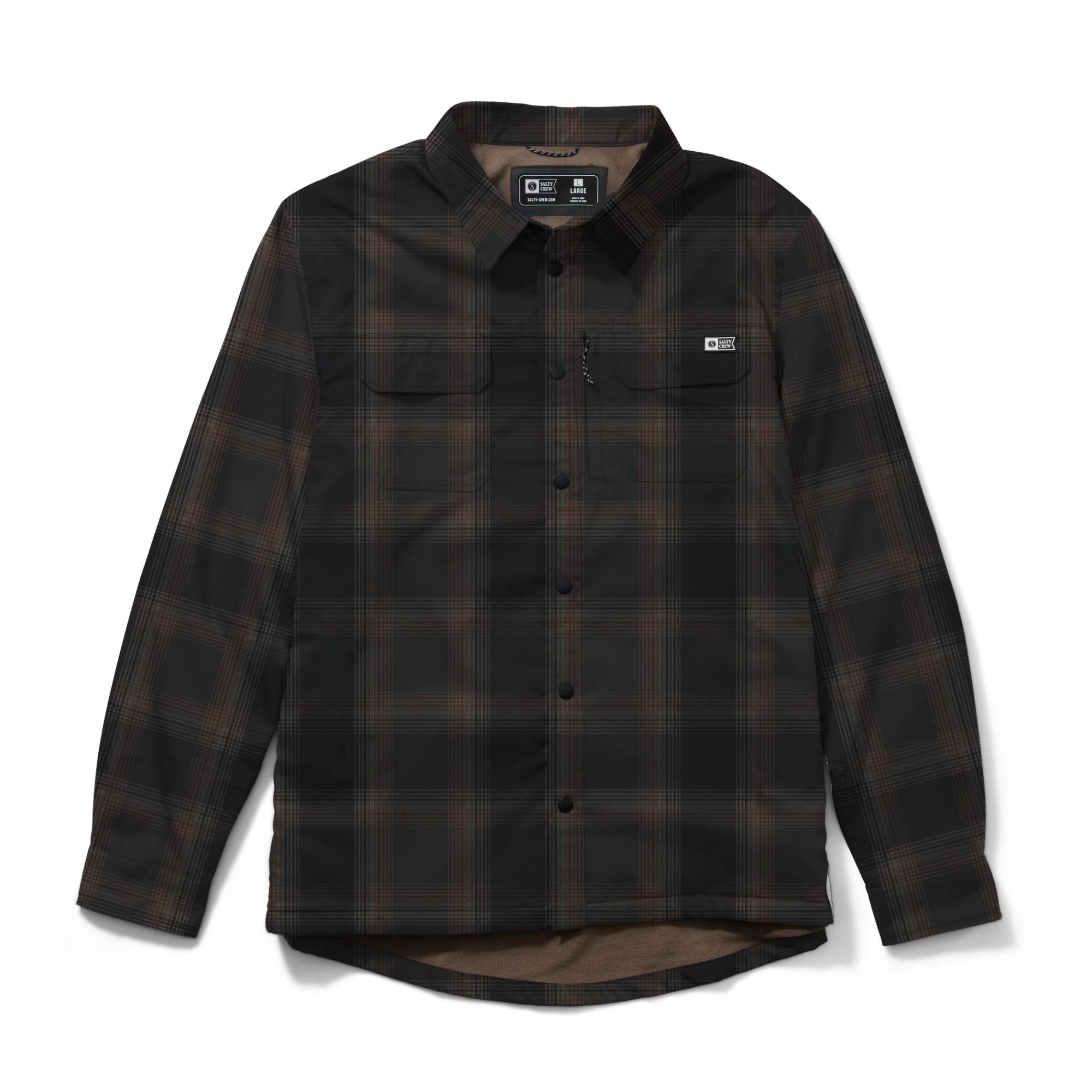 Camisa Salty Crew Fathom Tech Shacket Phantom