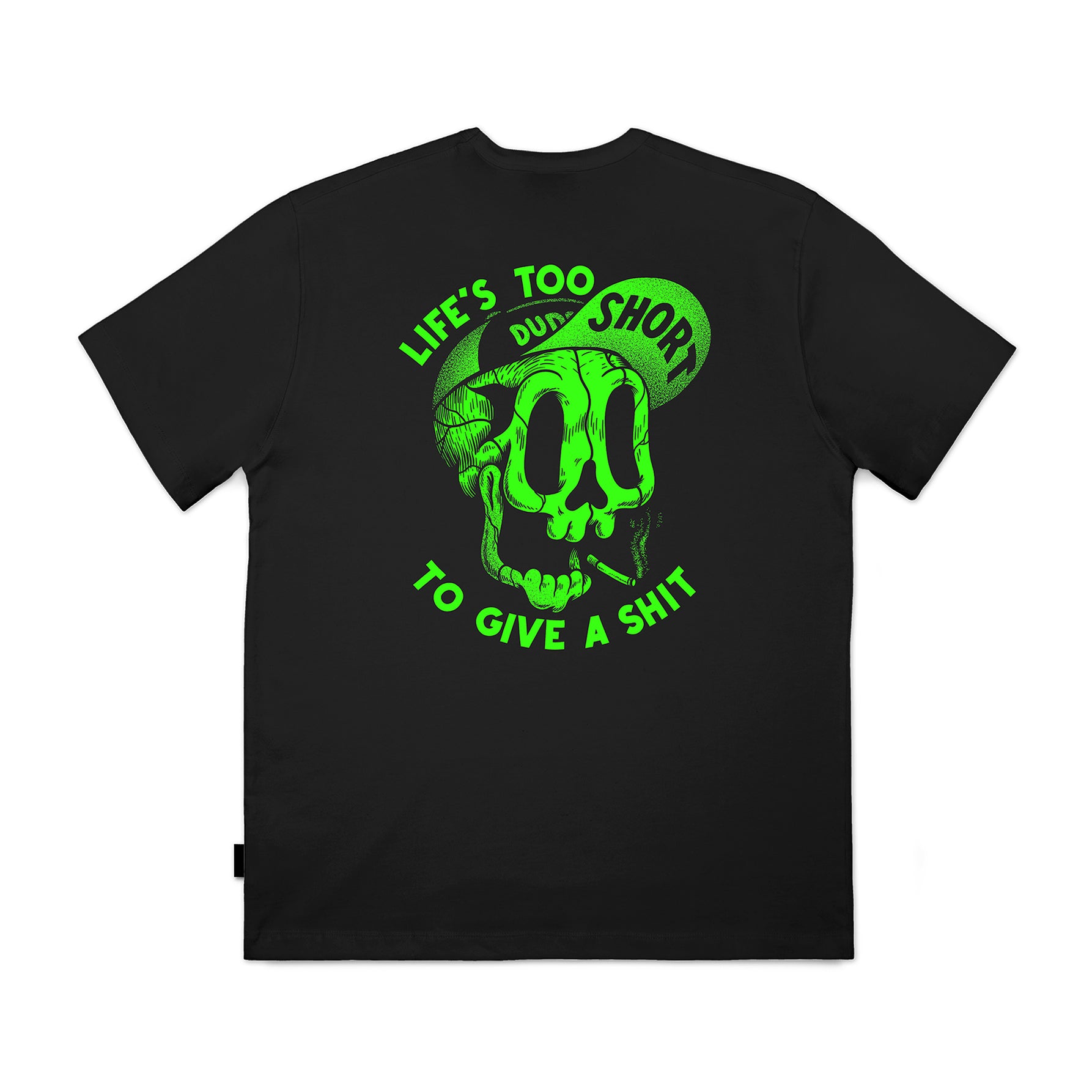 Camiseta The Dudes Too Short Smokes Neon Black