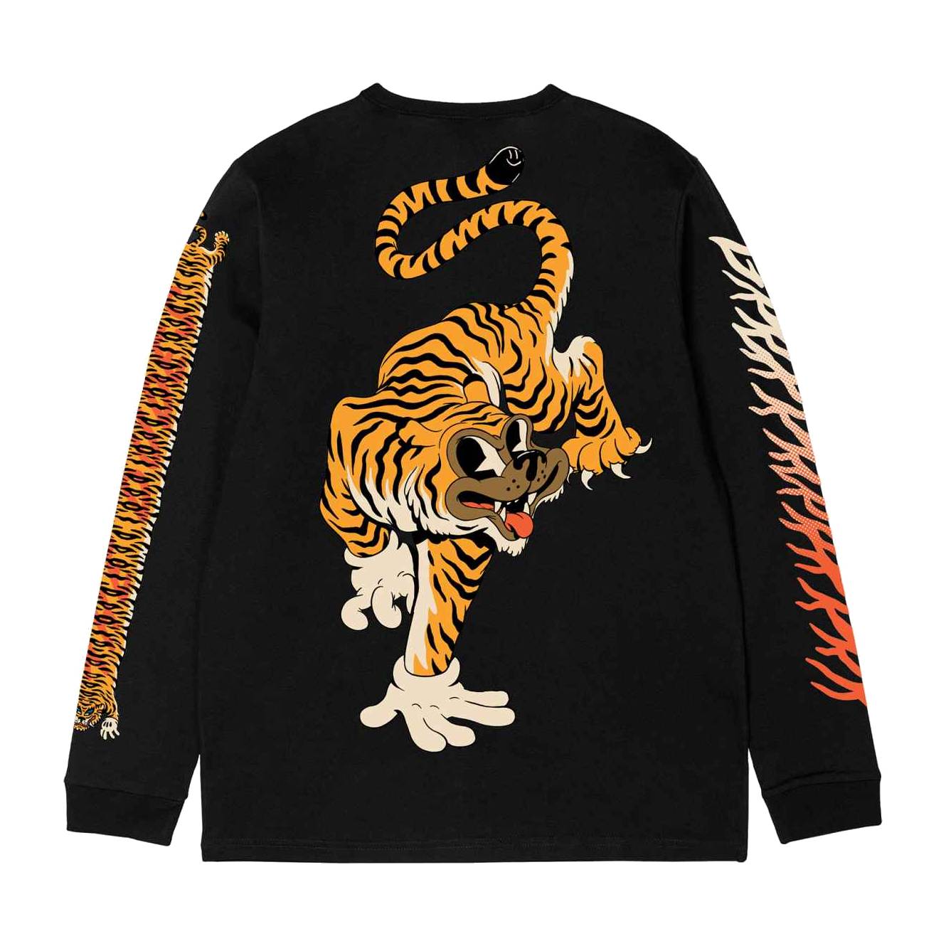 Camiseta Manga Larga The Dudes Wildlife Studies Black