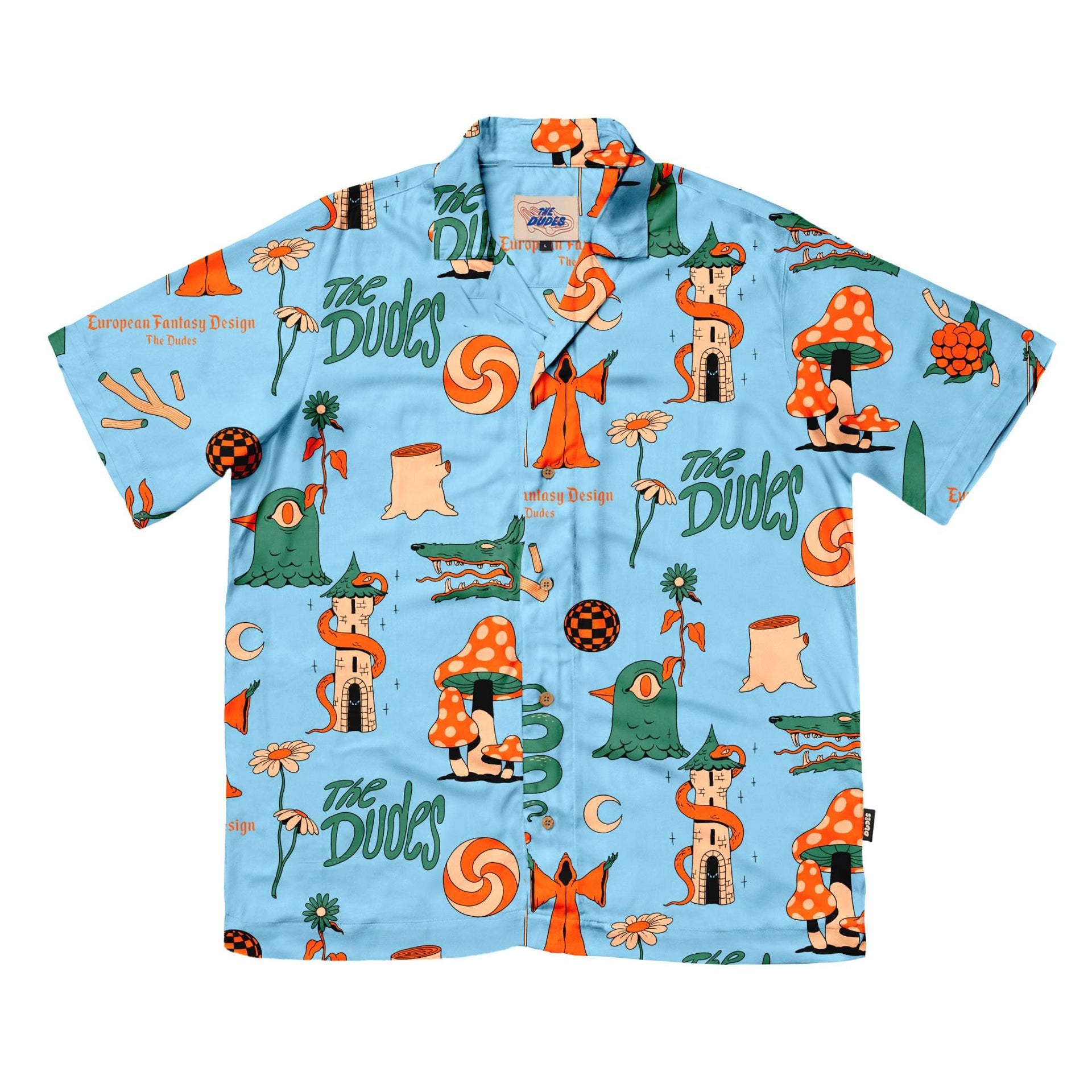 Camisa The Dudes European Fantasy Blue Multicolor
