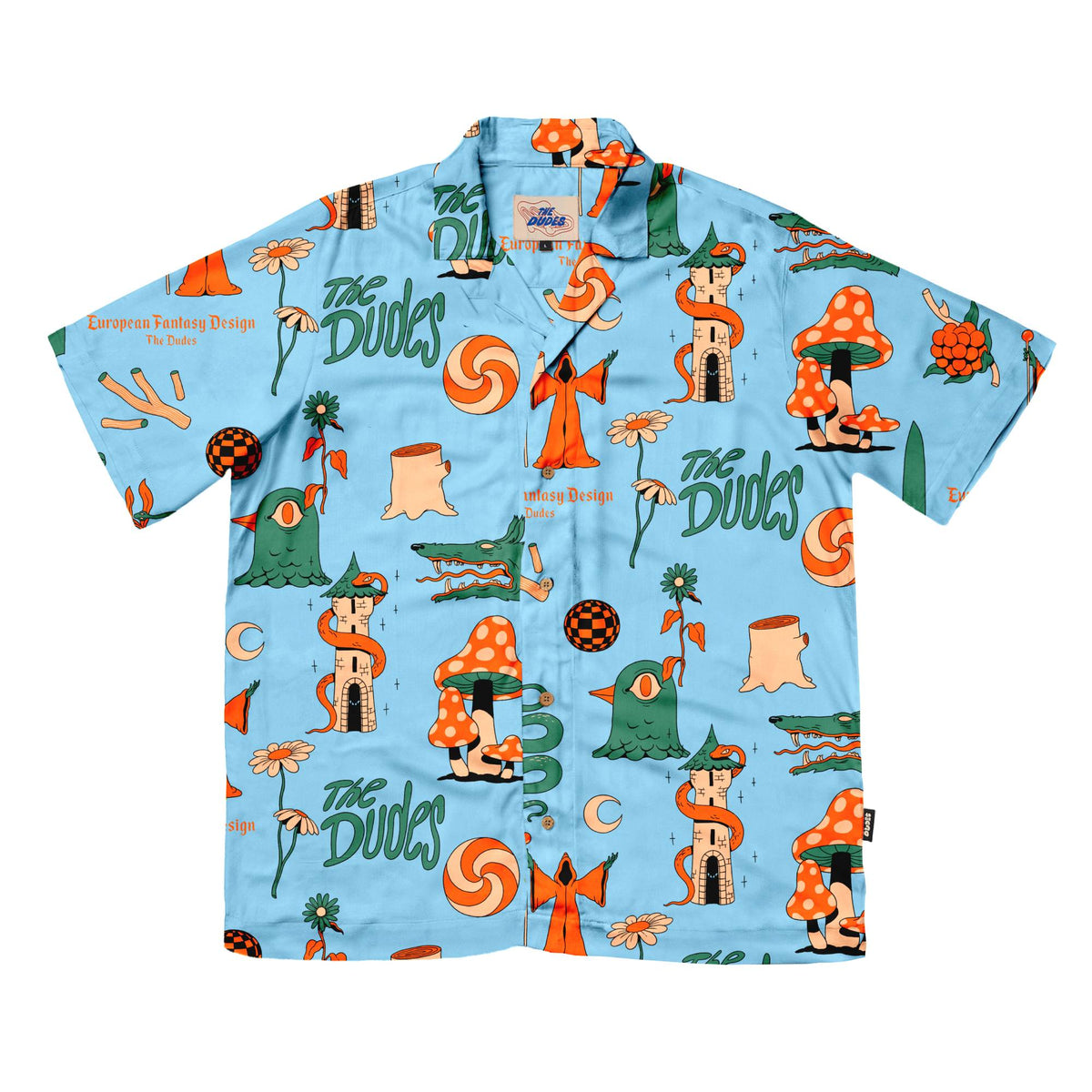 Camisa The Dudes European Fantasy Blue Multicolor