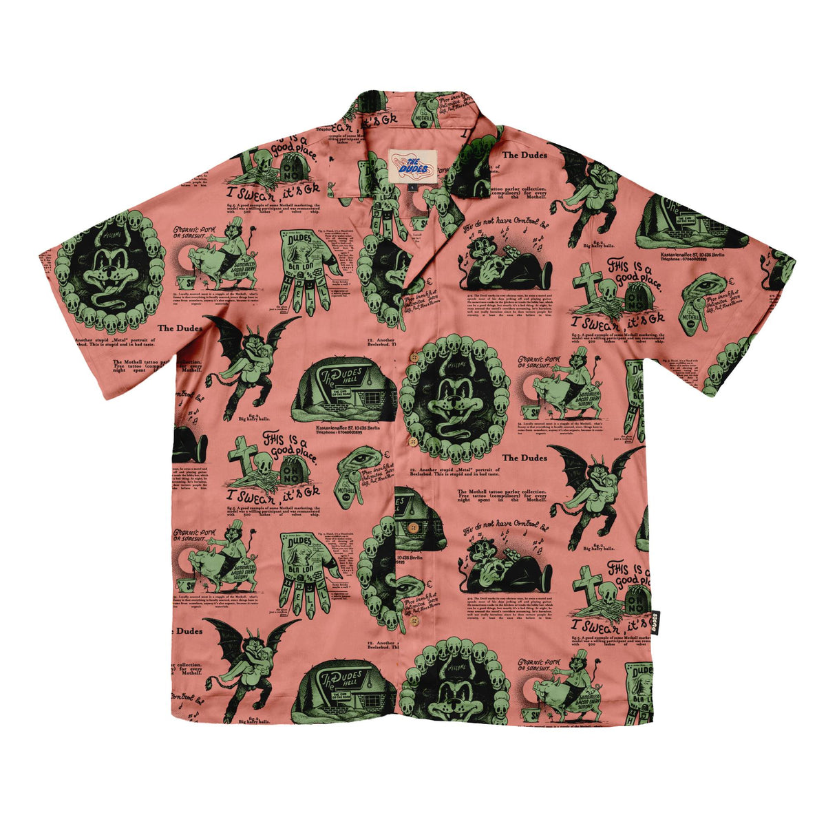 Camiseta The Dudes Beelzebud Pink Green Multicolor