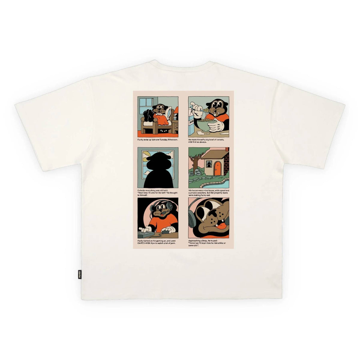 Camiseta The Dudes Fucky Weekly Off White