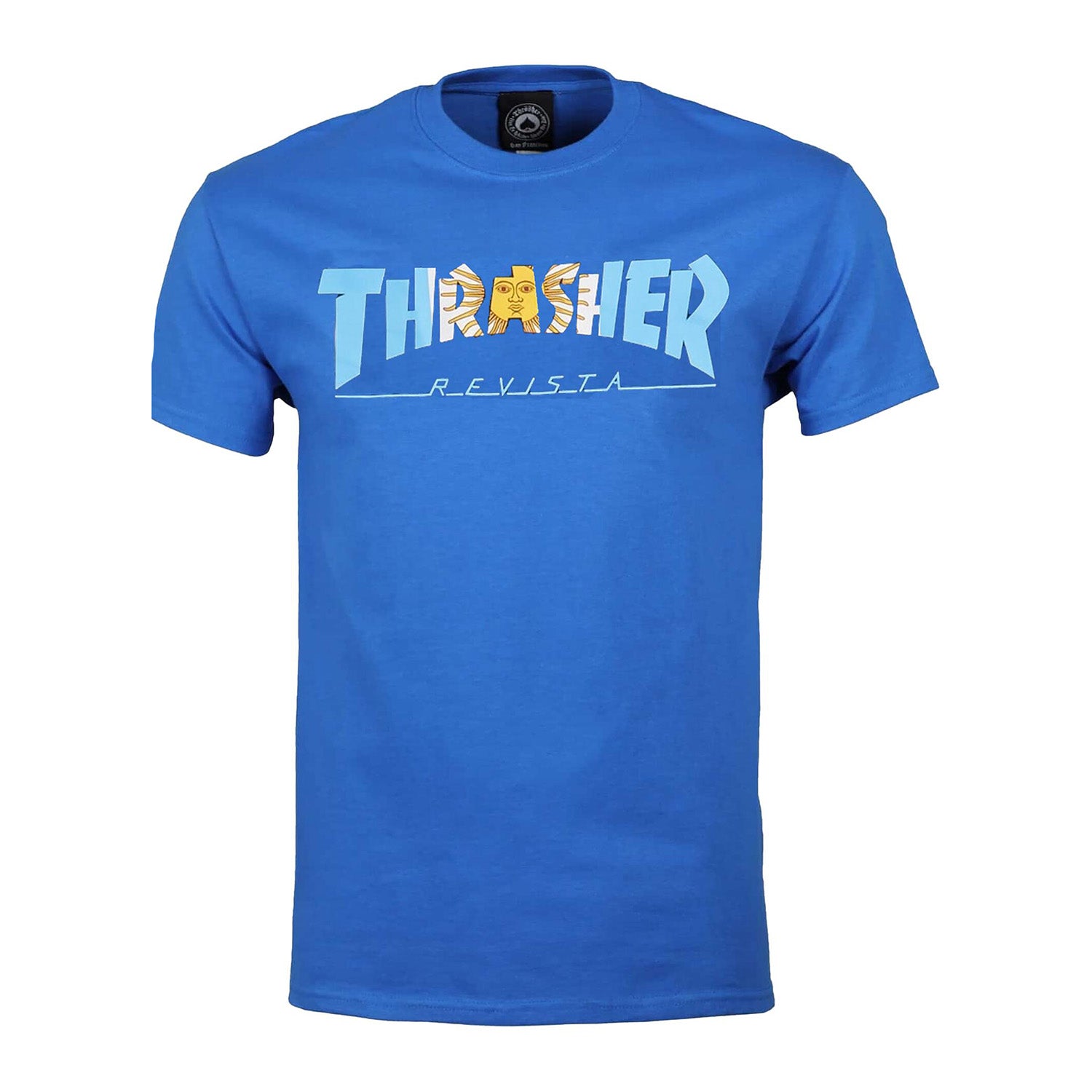 Camiseta Thrasher Argentina Revista Blue