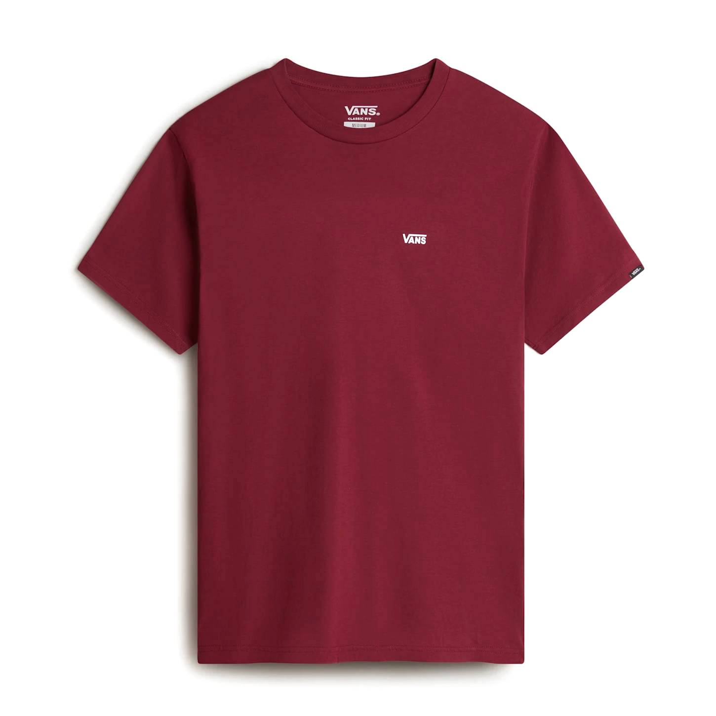 Camiseta Vans Left Chest Logo Burgundy