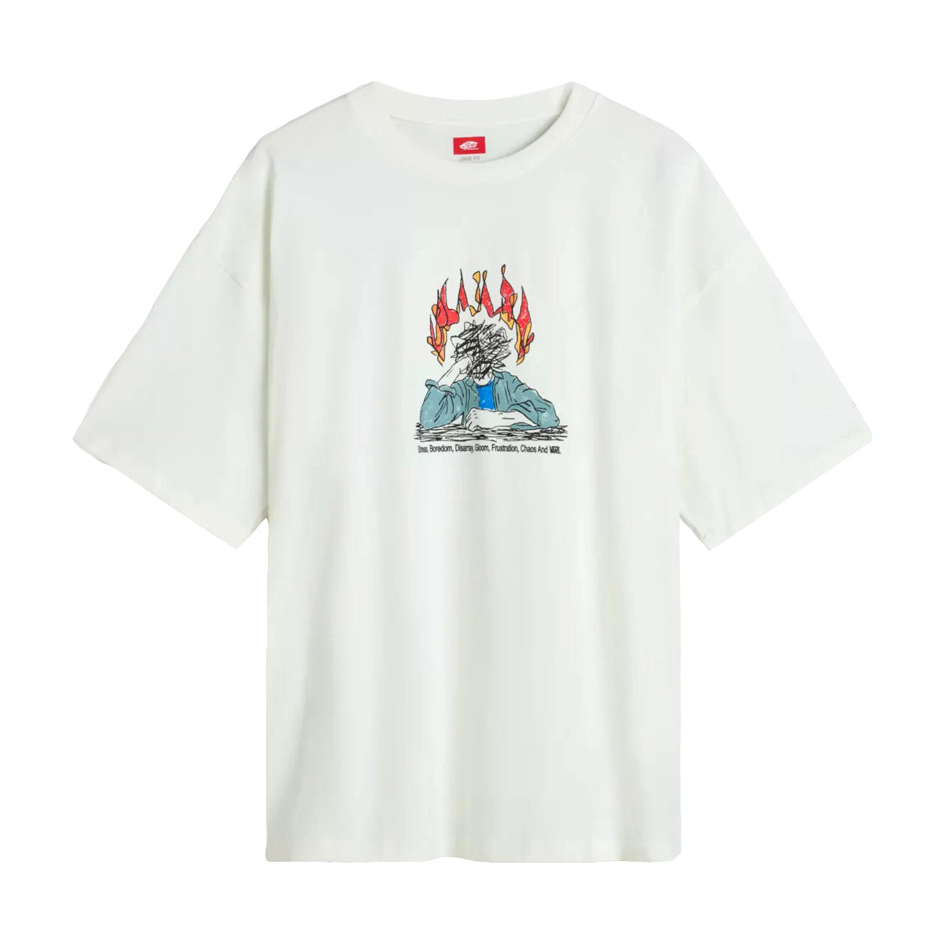 Camiseta Vans Skate Thinking Marshmallow