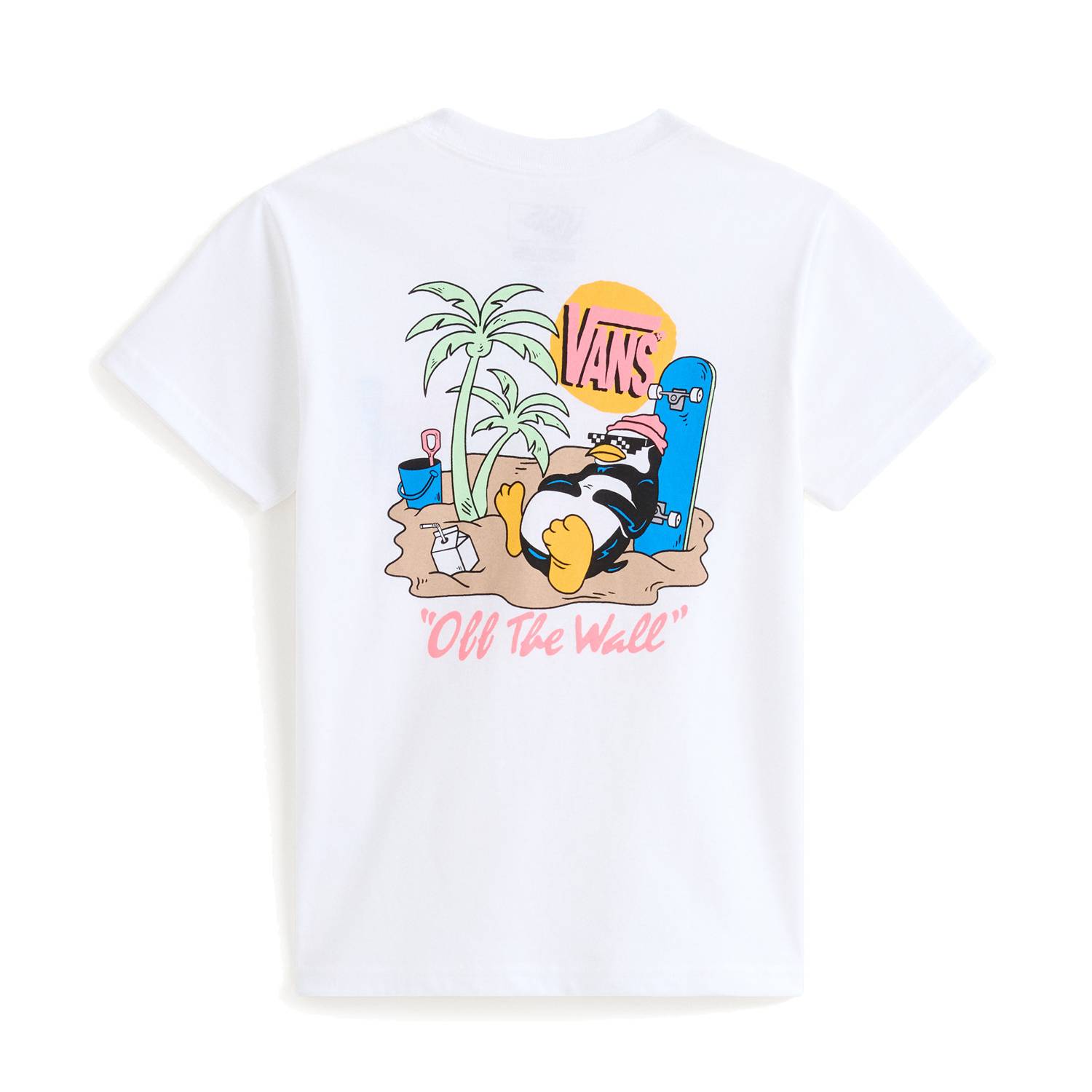 Camiseta Vans Yolo Penguin White Niño