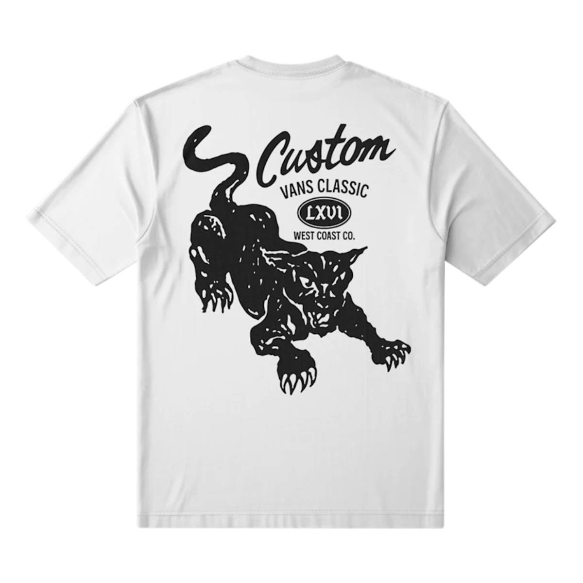 Camiseta Vans Custom Cat White