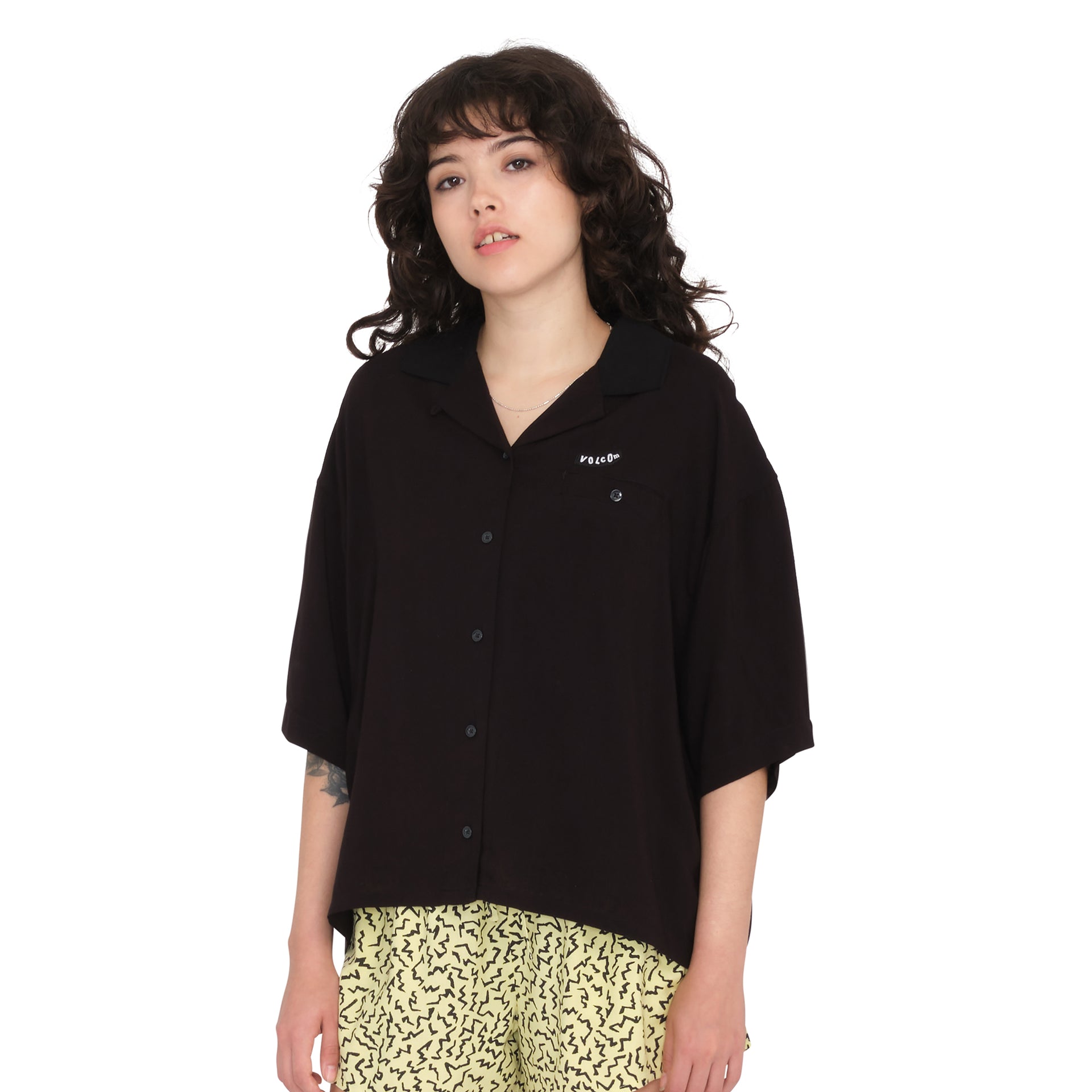 Camisa Volcom Servistone Woven Black