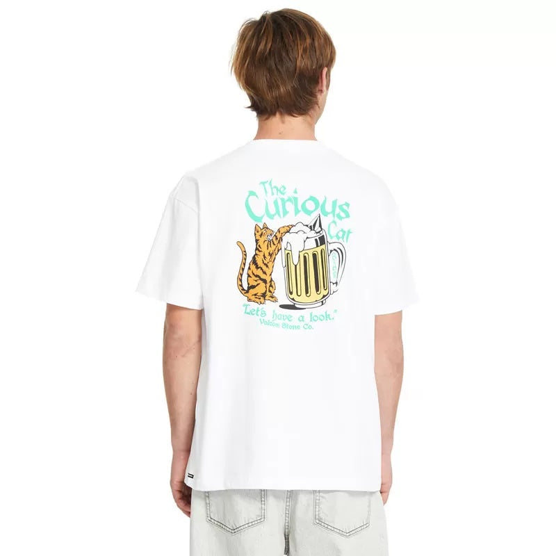 Camiseta Volcom Curious Cat White