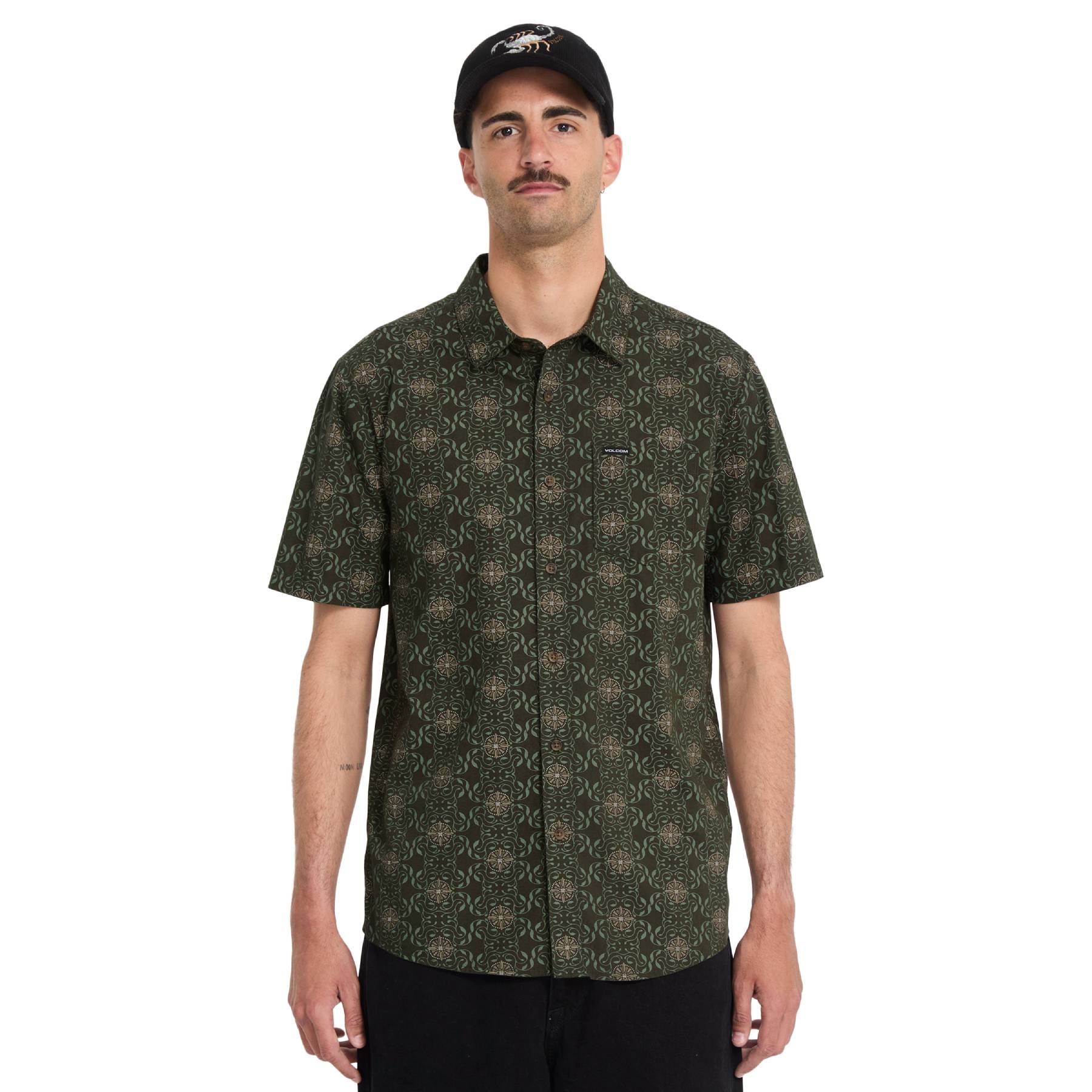 Camisa Volcom Scaler Stone Squadron Green