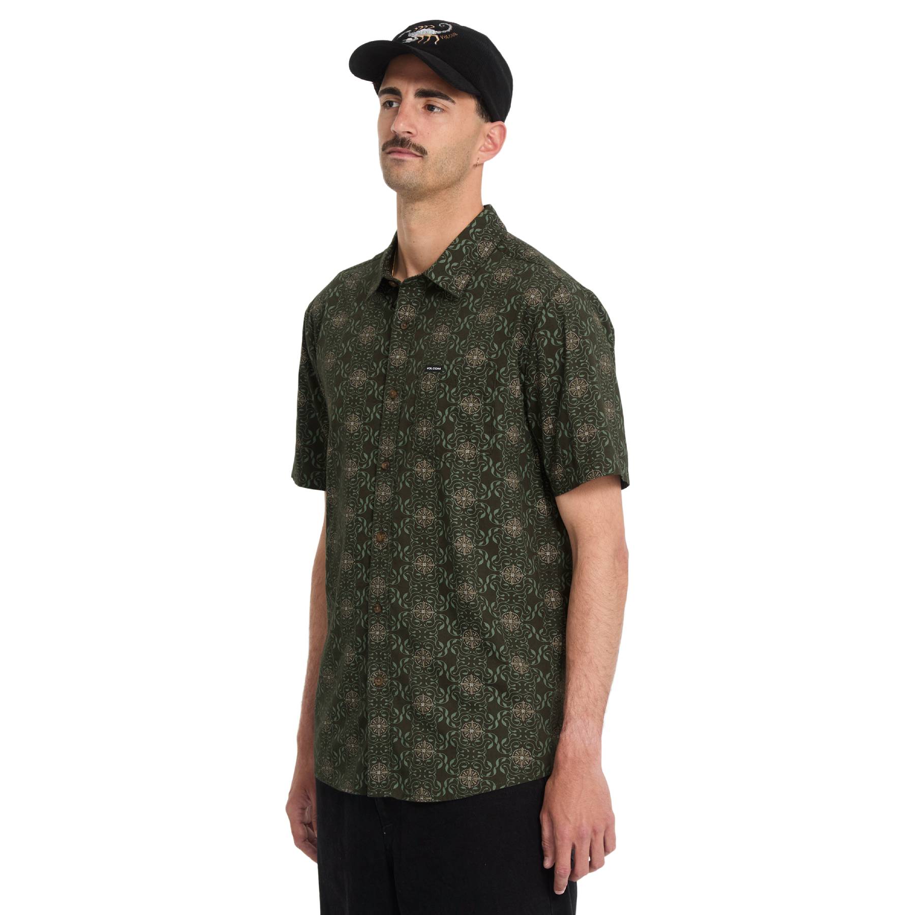 Camisa Volcom Scaler Stone Squadron Green