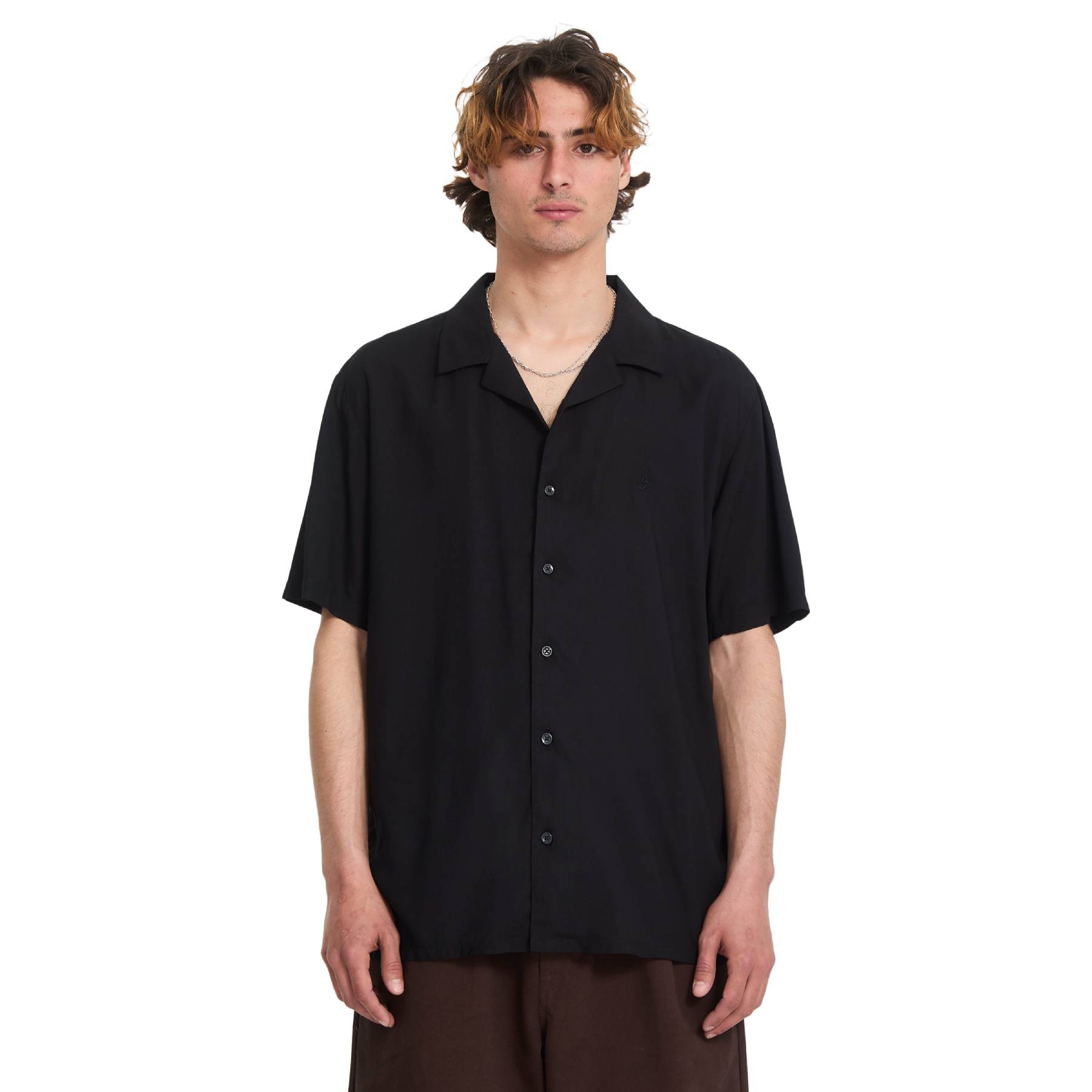Camisa Volcom Single Stone Gloss Black