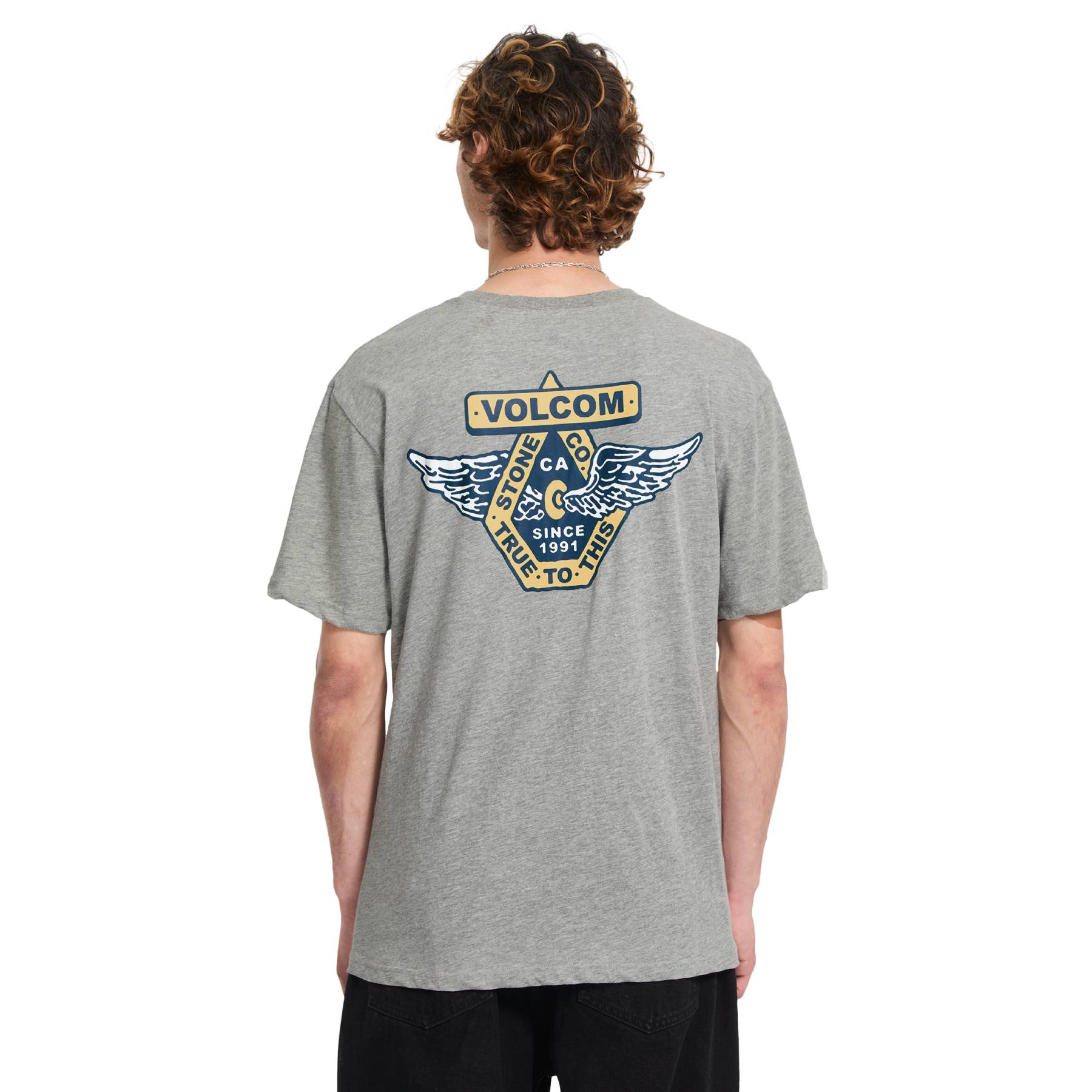 Camiseta Volcom Free Wheel Heather Grey
