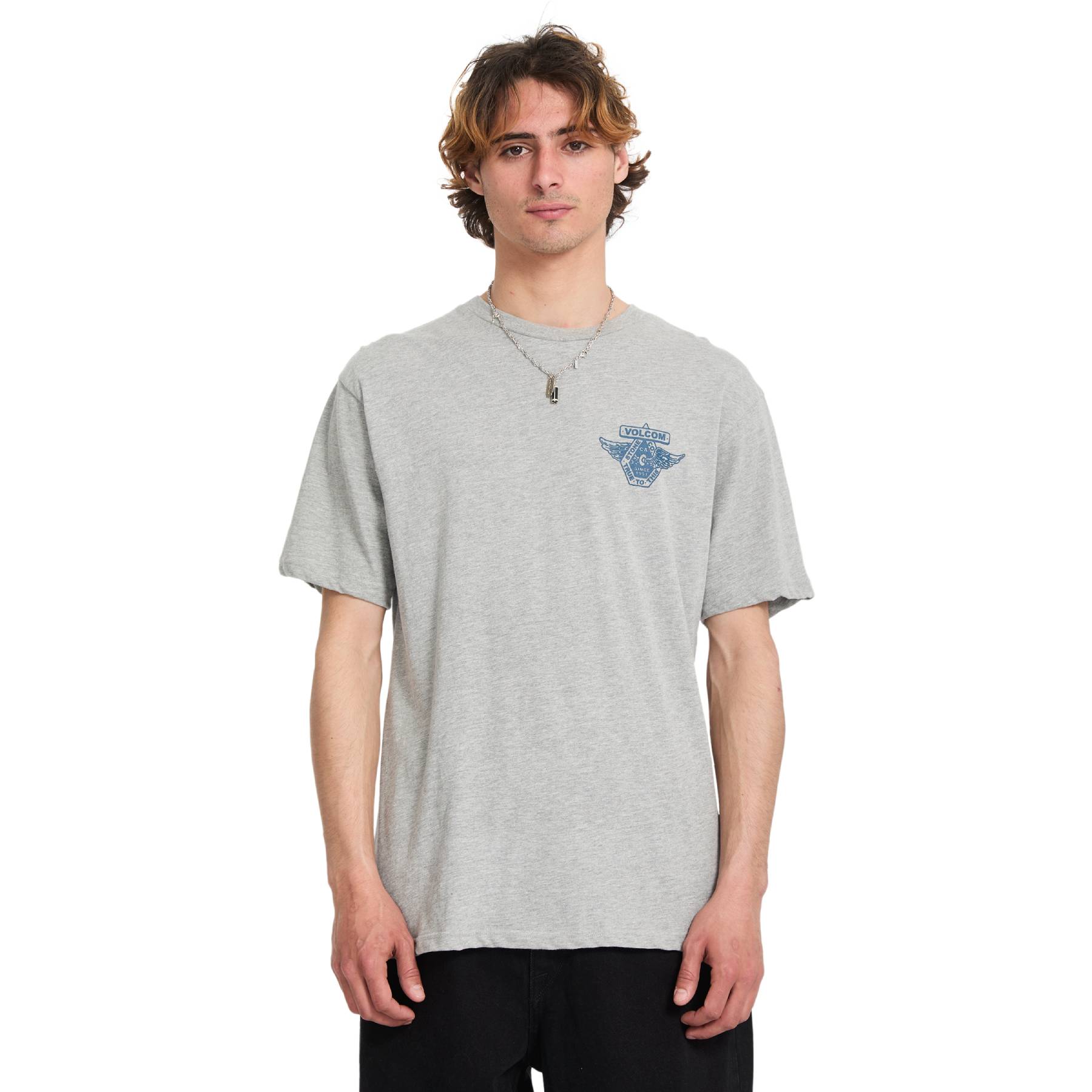 Camiseta Volcom Free Wheel Heather Grey
