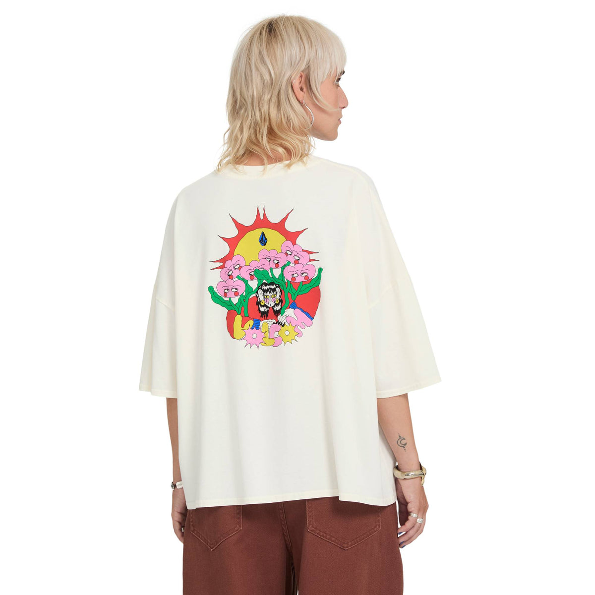 Camiseta Volcom Voltrip Off White