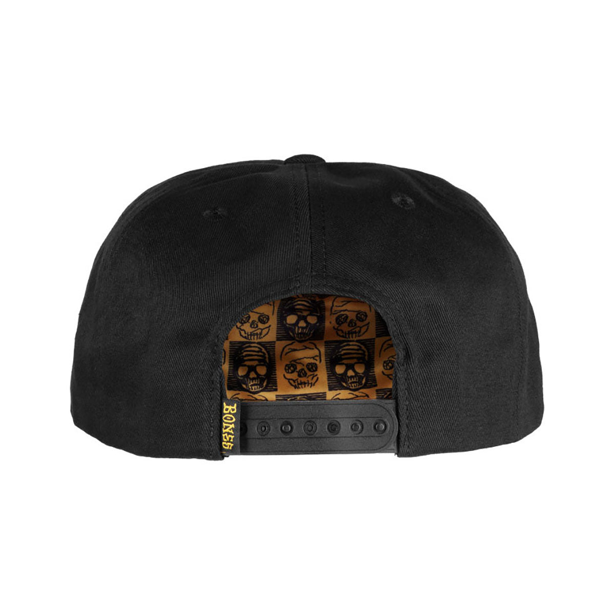 Gorra Bones Wheels 5 Panel Black & Gold