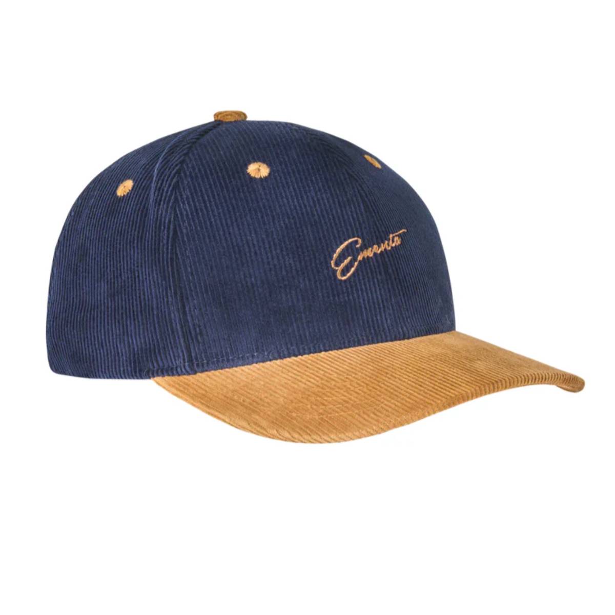 Gorra Ementa Cocktail Baseball Cord Navy Camel
