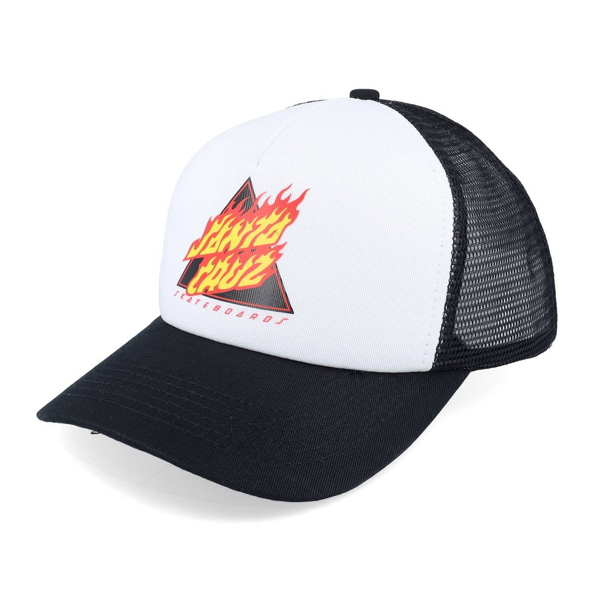 Gorra Santa Cruz Flamed Not A Dot White Black