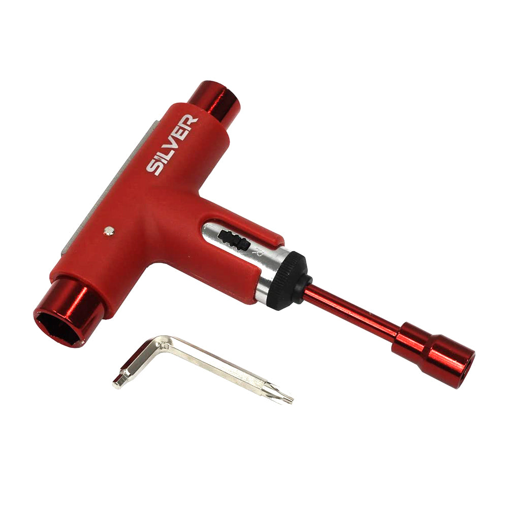 Llave Skate Silver Spectrum Red