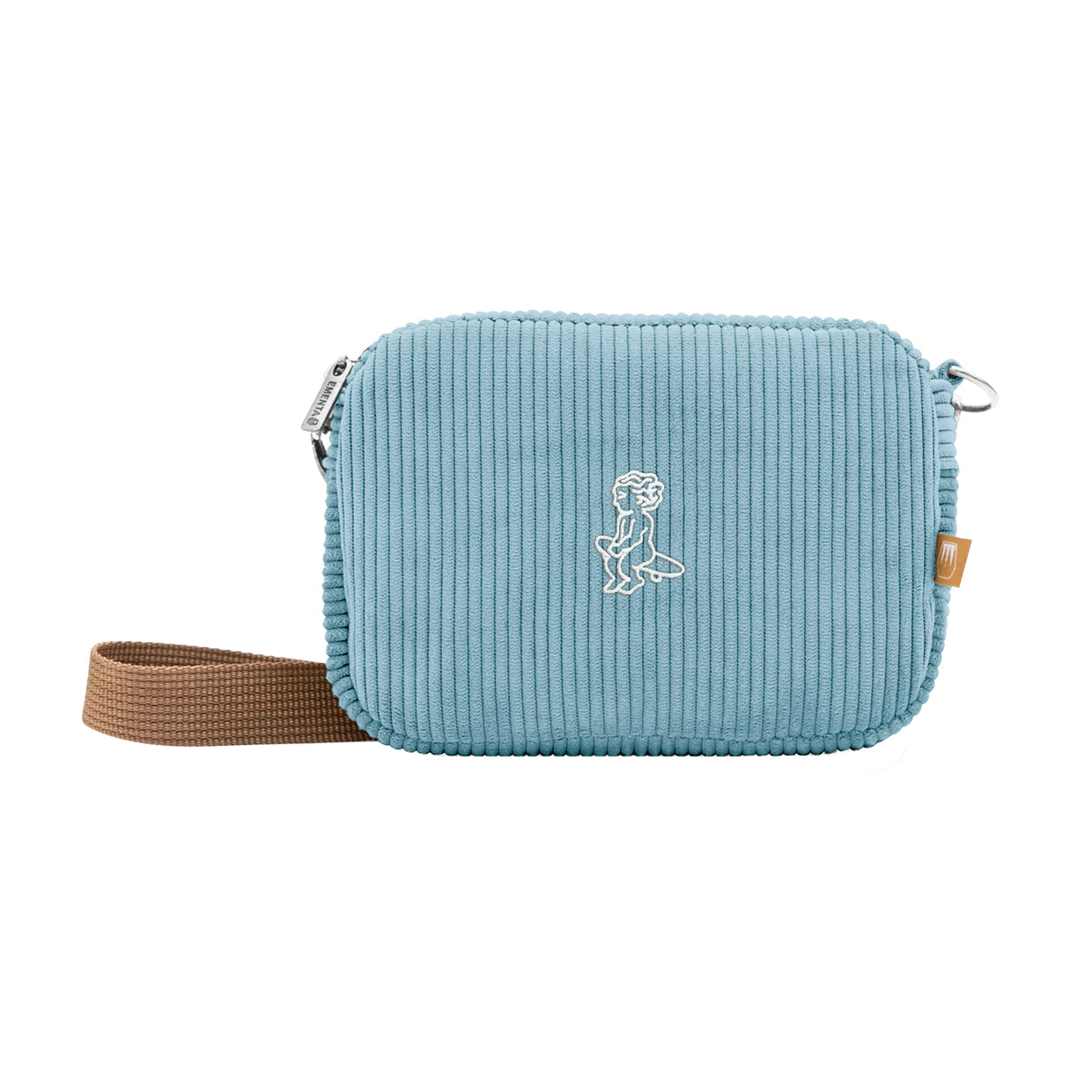 Bolso Ementa Fluffy Ikon Cord Sky Blue