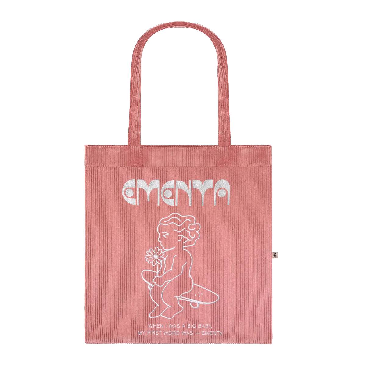 Tote Bag Ementa First Word Cord Salmon