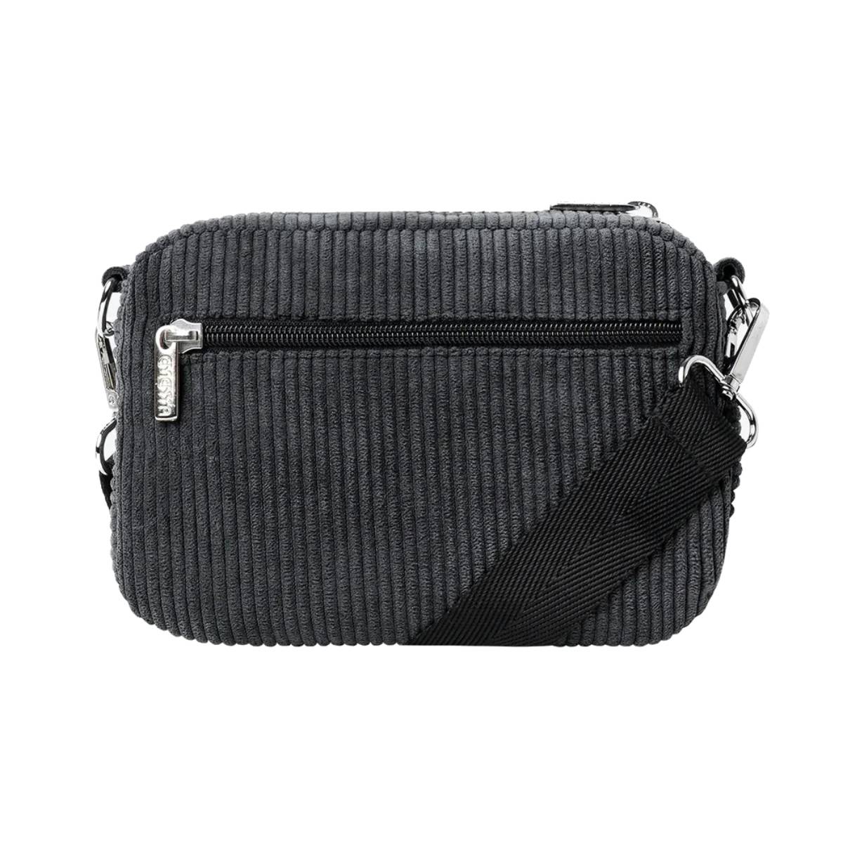 Bolso Ementa Fluffy Signature Cord Black