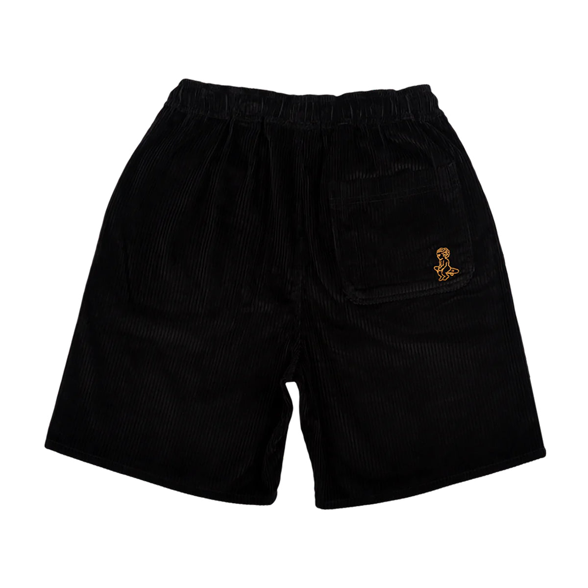 Pantalones Cortos Ementa Magoado Cord Black