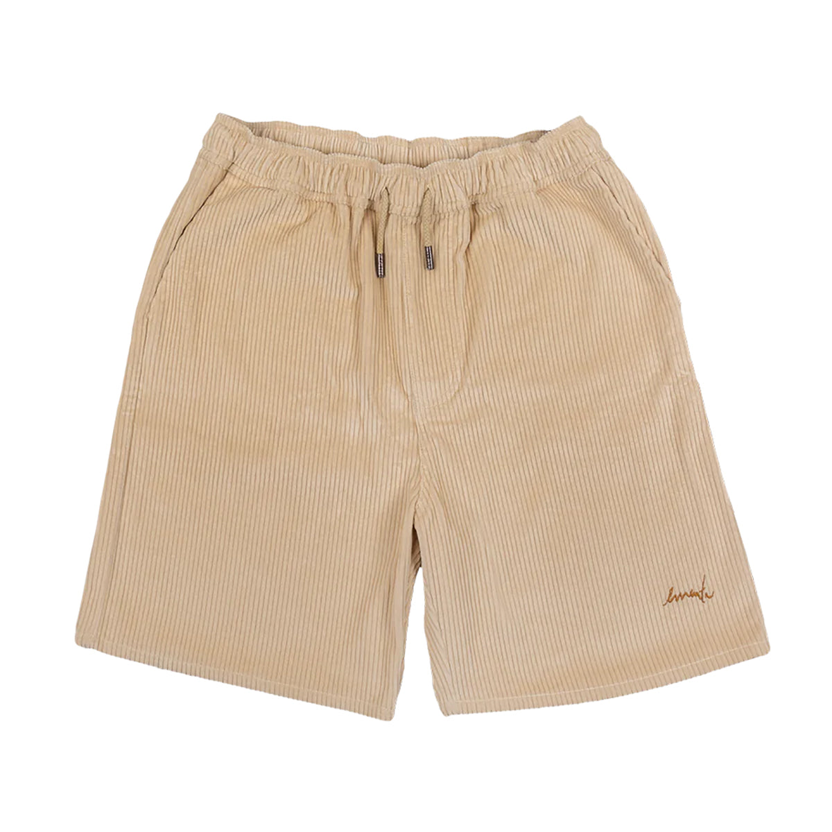 Pantalones Cortos Ementa Magoado Cord Sand