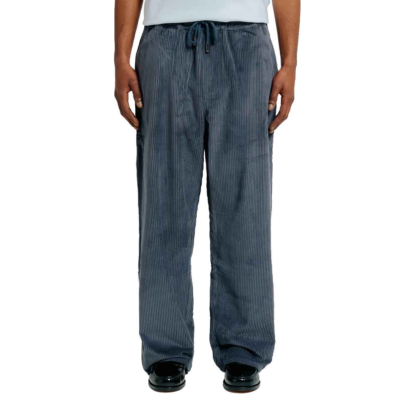 Pantalones Ementa Magoado Cord Dark Grey