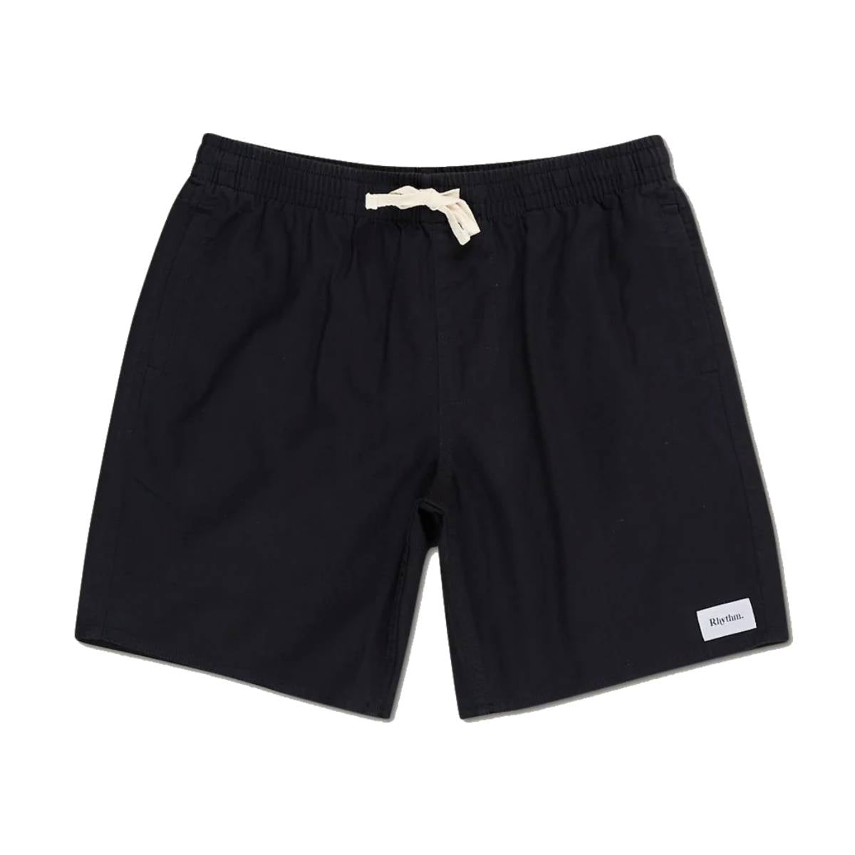 Pantalones Cortos Rhythm Textured Linen Jam Black