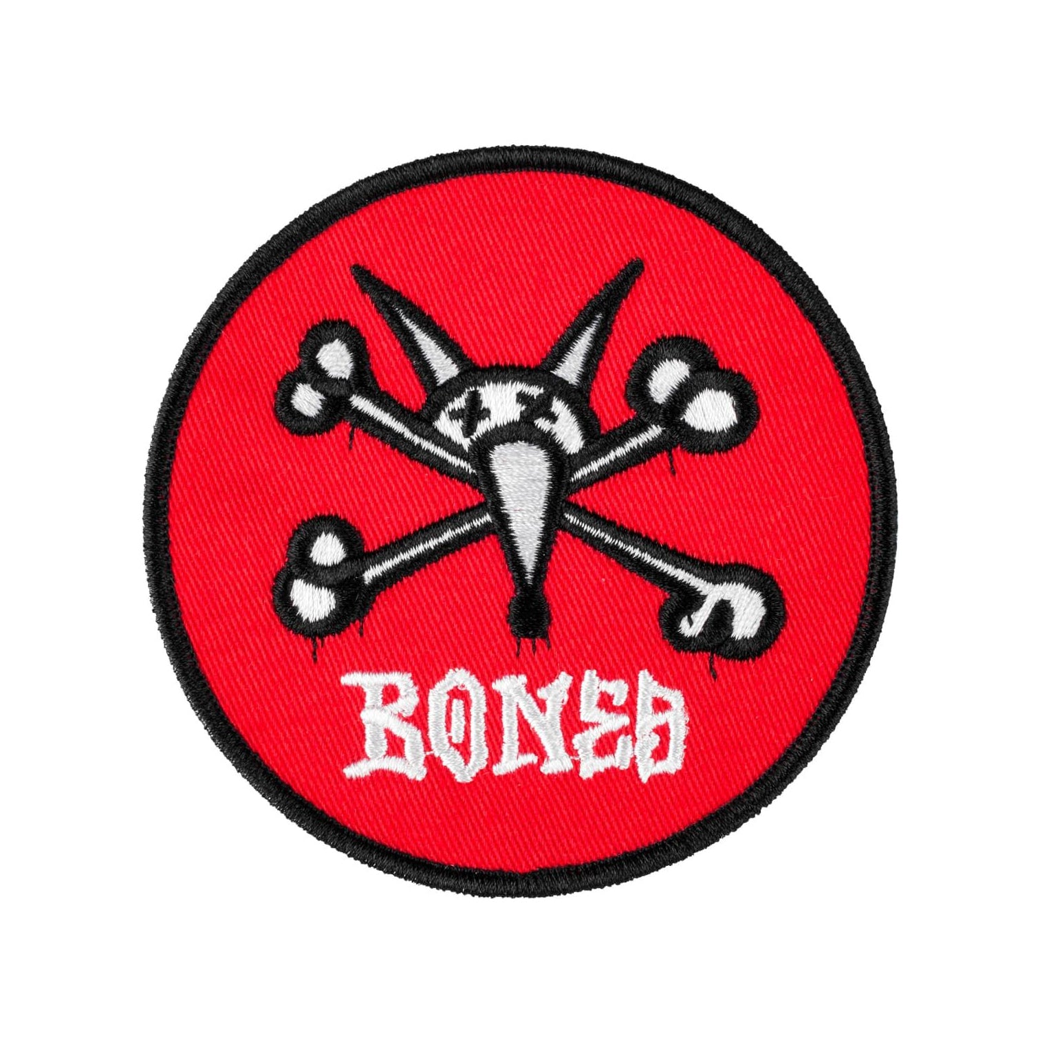 Parche Bones Vato Rat Red