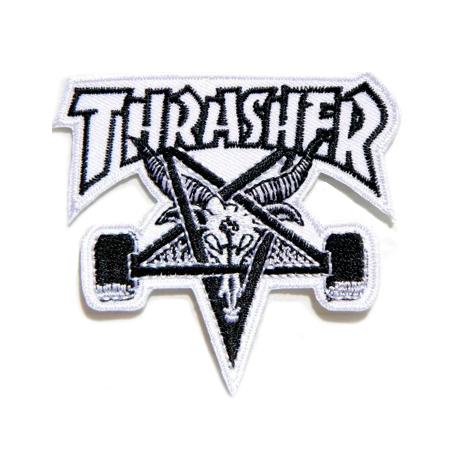Parche Thrasher Skategoat White