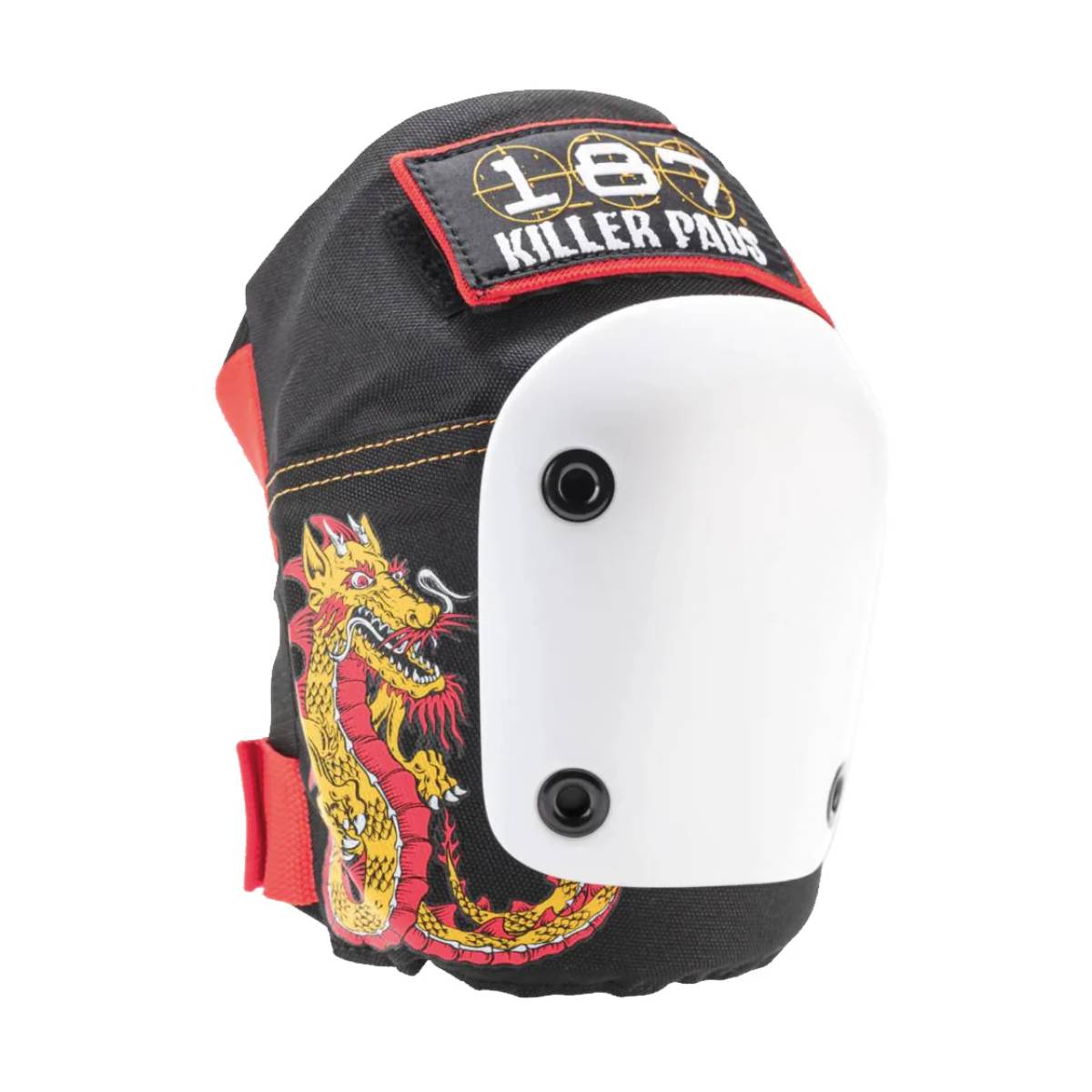 Pack Protecciones Skate 187 Killer Pads Caballero Black Red Gold