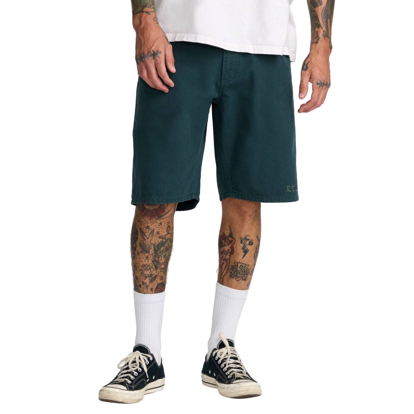 Pantalones Cortos RVCA Kaleb 5 Pocket Hunter Green