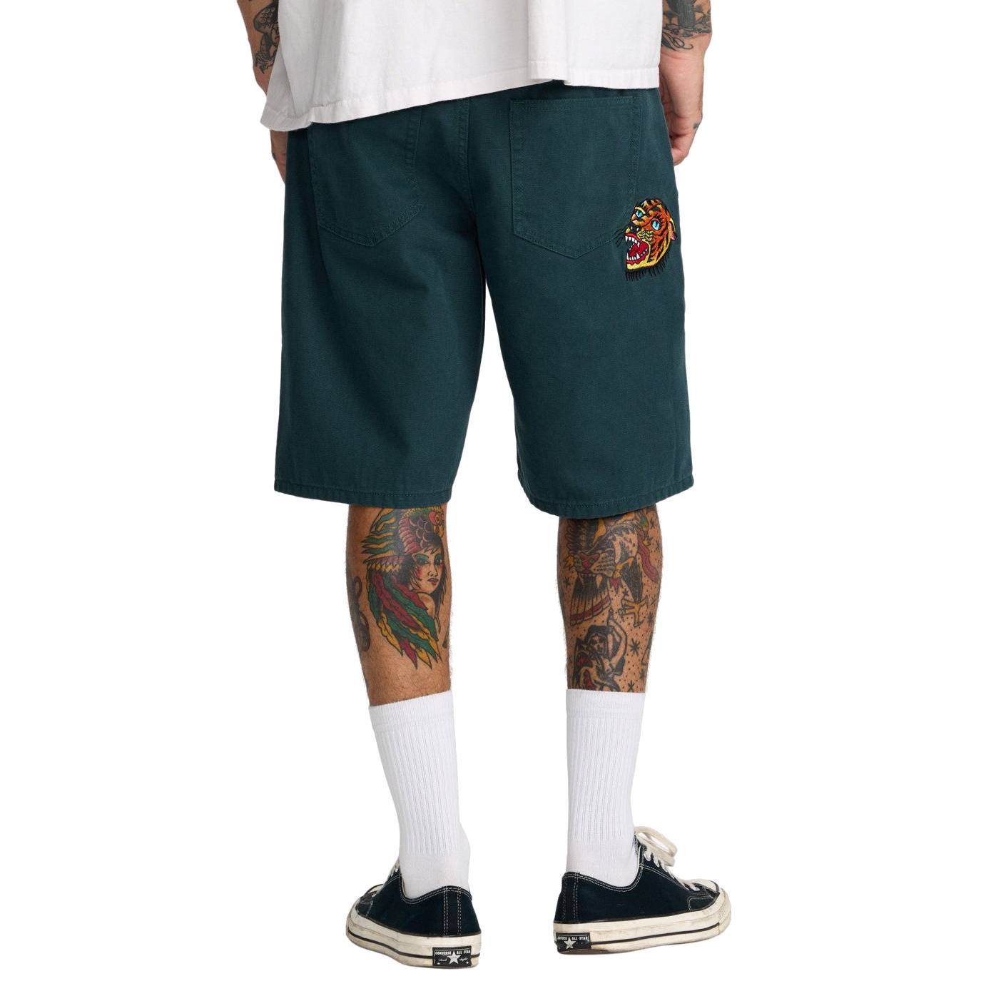 Pantalones Cortos RVCA Kaleb 5 Pocket Hunter Green