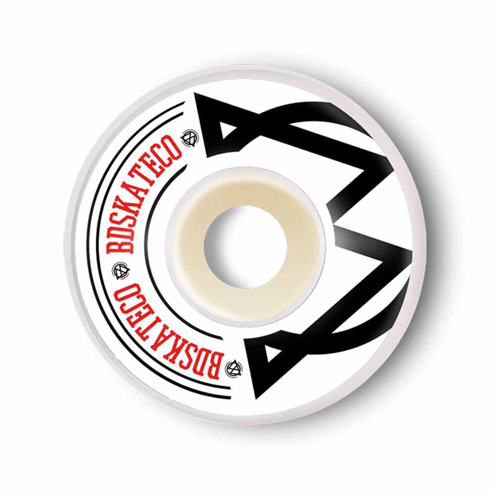 Ruedas Skate BDskateCo OG Logo White 99A 54mm Pack 4