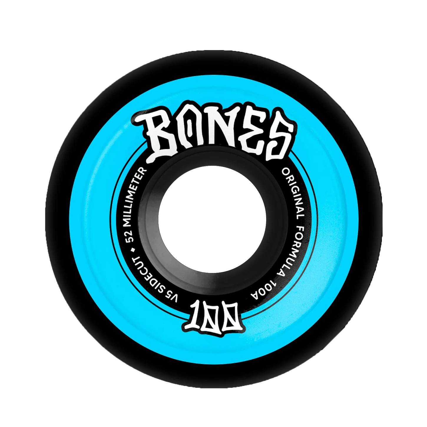 Ruedas Skate Bones Sidecut Black V5 100A 52mm Pack 4
