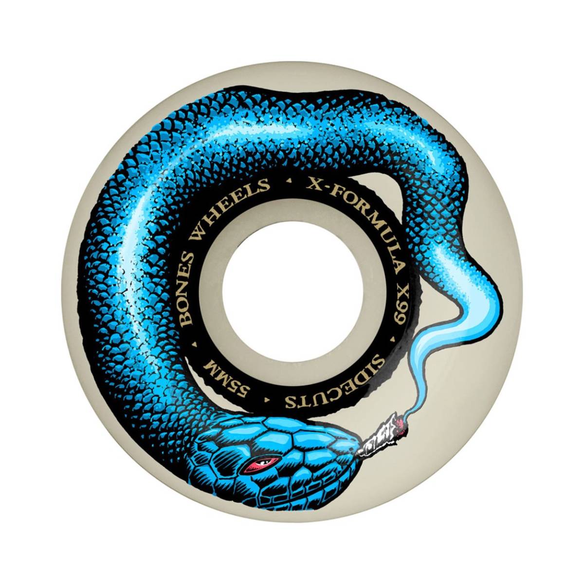 Ruedas Skate Bones Smokin Snake V5 Sidecut X-Formula 99A 55mm Pack 4